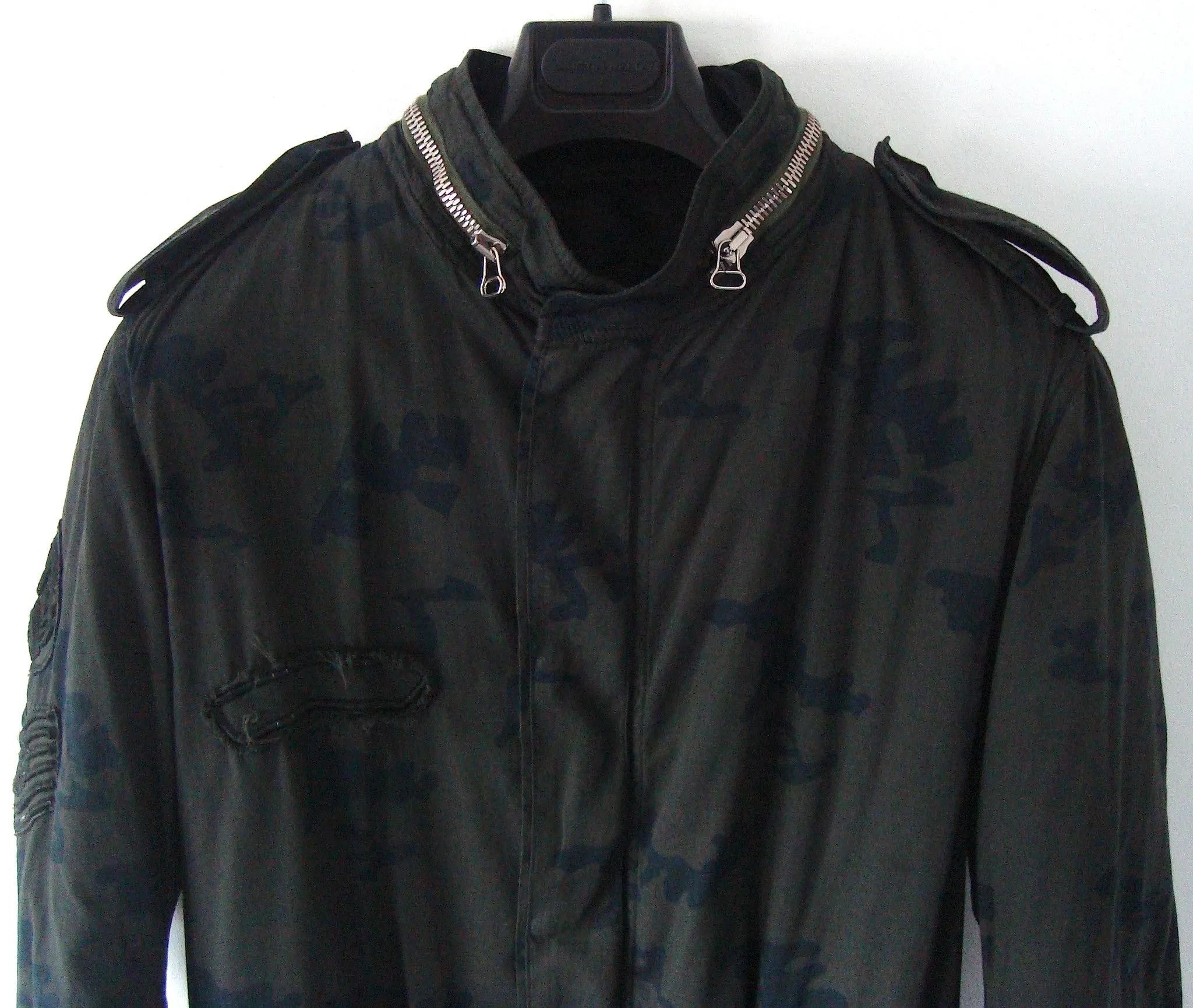 2010 Camo Military Parka with Handmade Embroidery Details