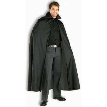 56" Black Satin Cape