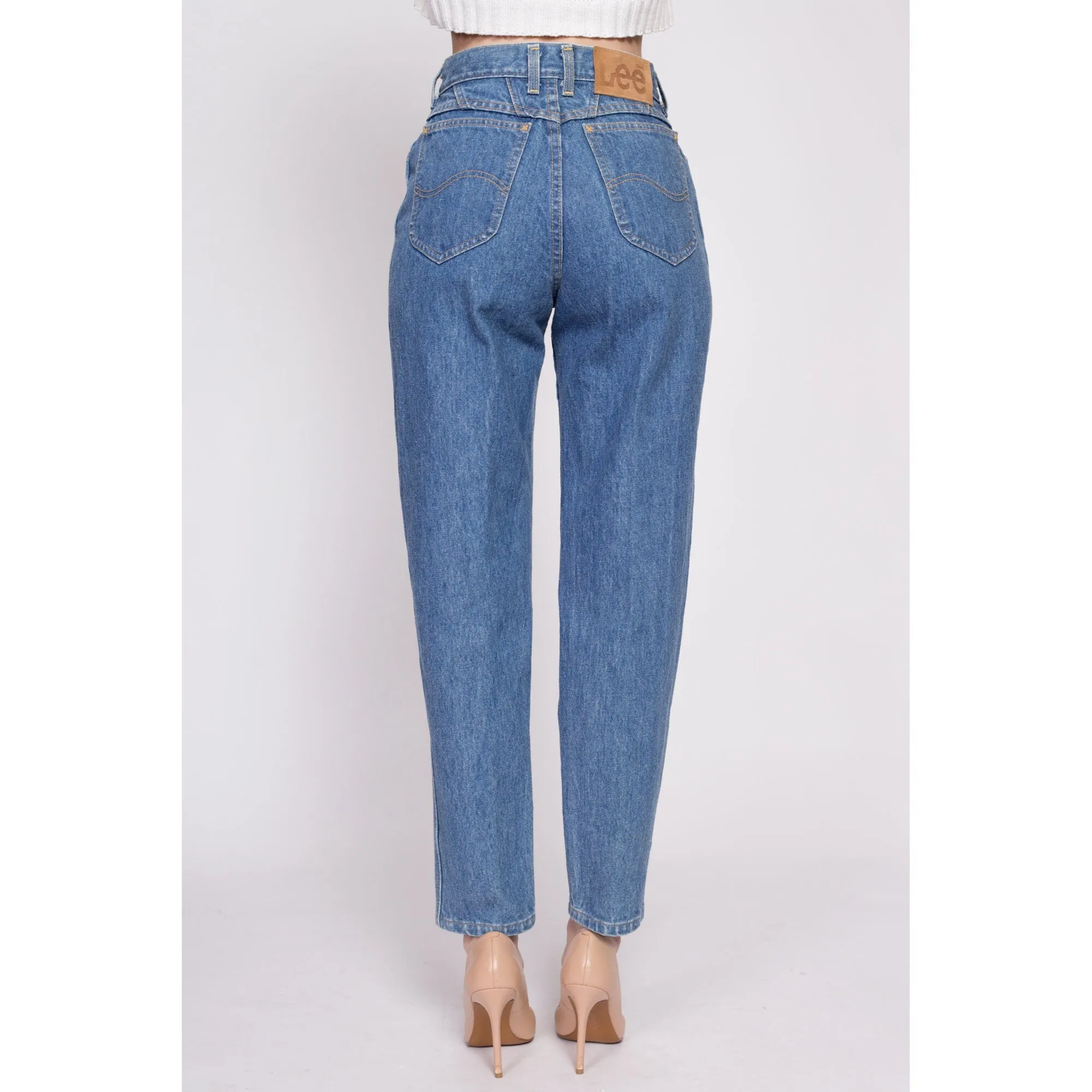 80s Lee Riders High Waisted Mom Jeans - Small, 26"