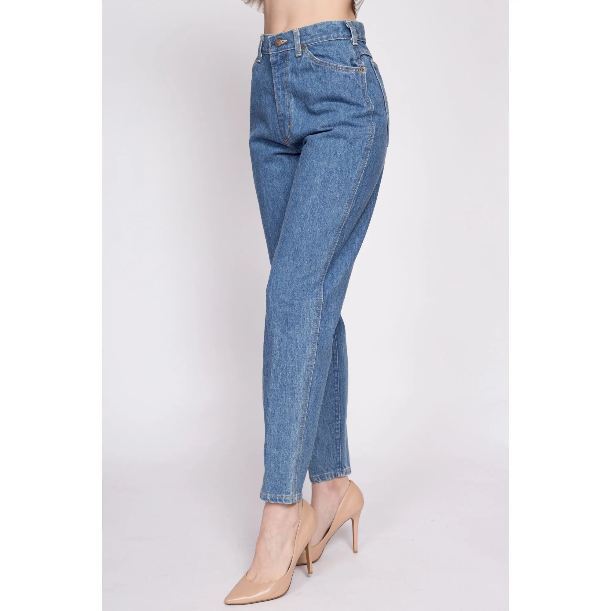 80s Lee Riders High Waisted Mom Jeans - Small, 26"