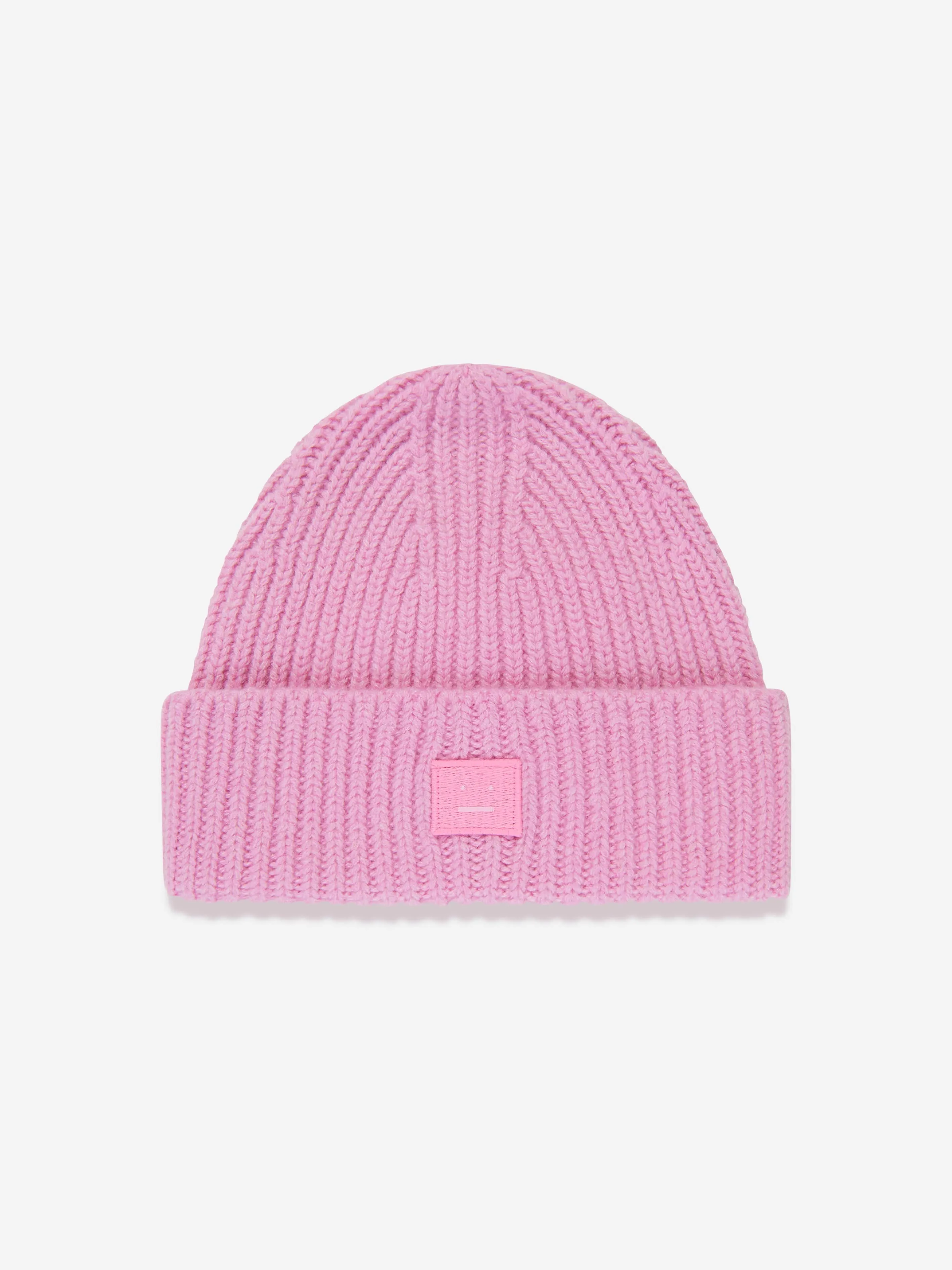 Acne Studios Kids Mini Pansy Beanie Hat in Pink