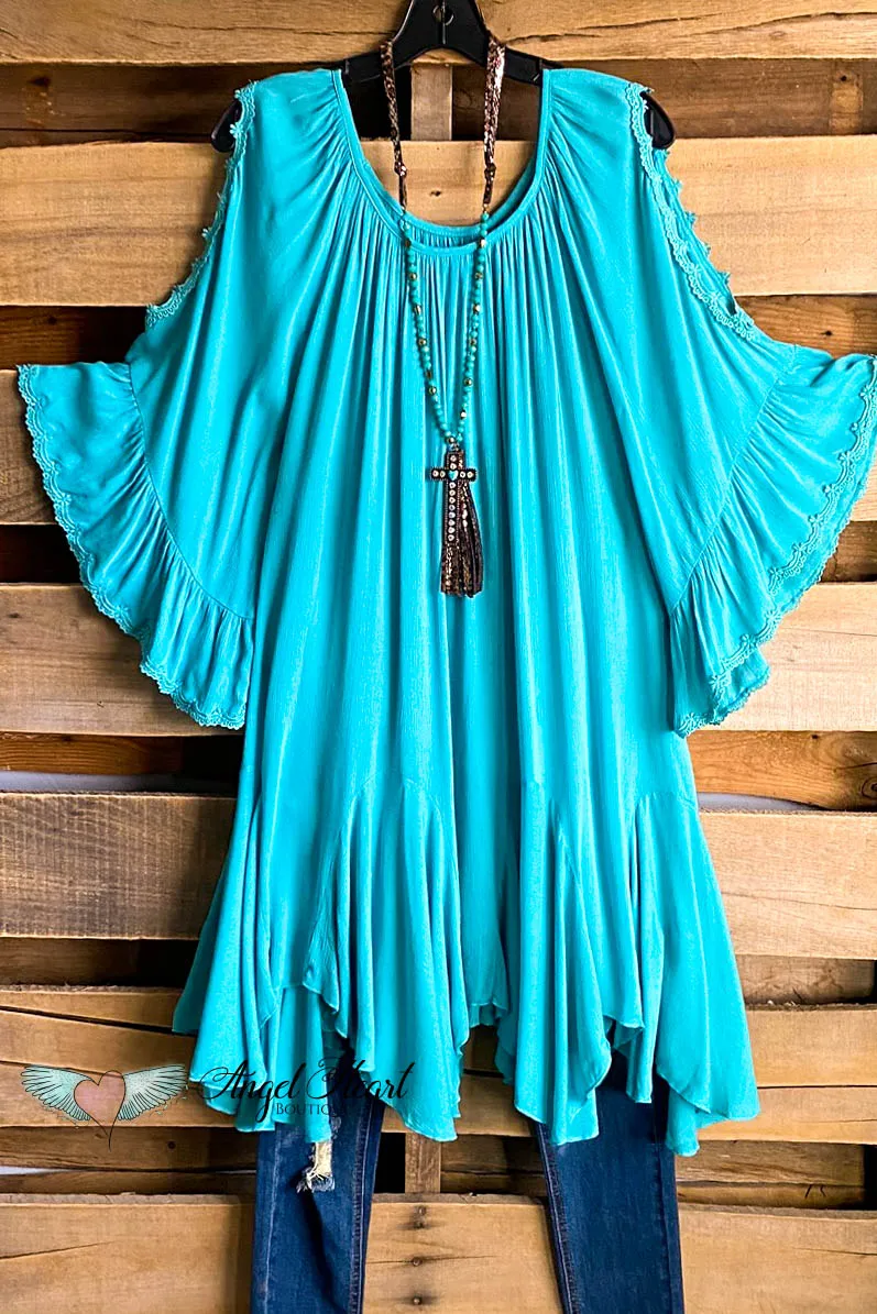 AHB EXCLUSIVE: Classy Oversized Tunic - Turquoise