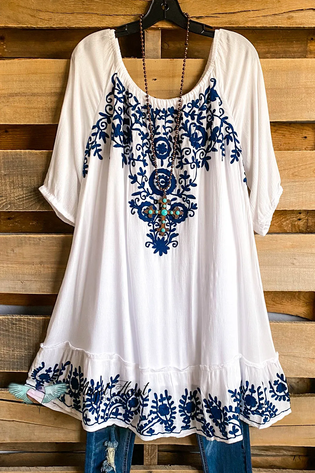 AHB EXCLUSIVE:  Temperature Rising Tunic - White - SALE