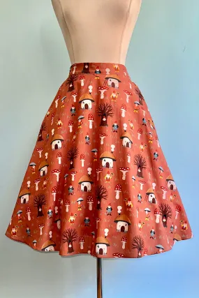 Amber Mushroom Full Skirt by Tulip B.