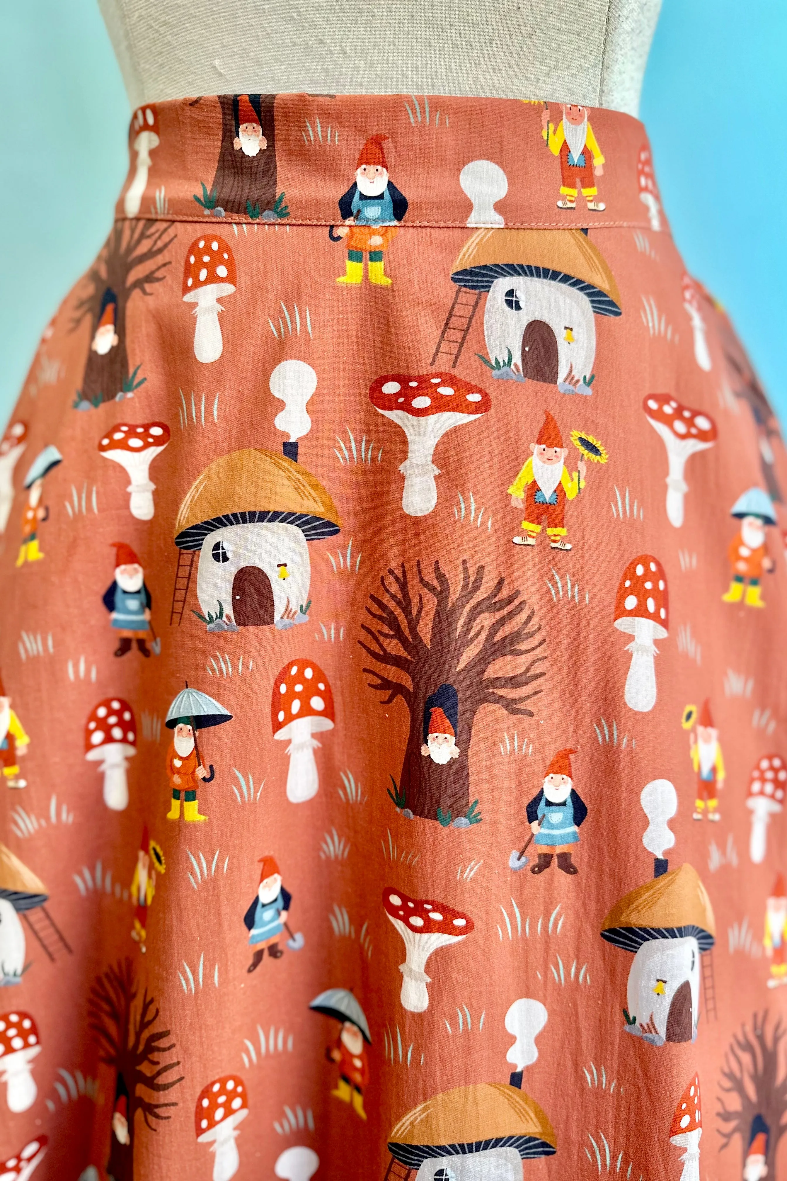 Amber Mushroom Full Skirt by Tulip B.