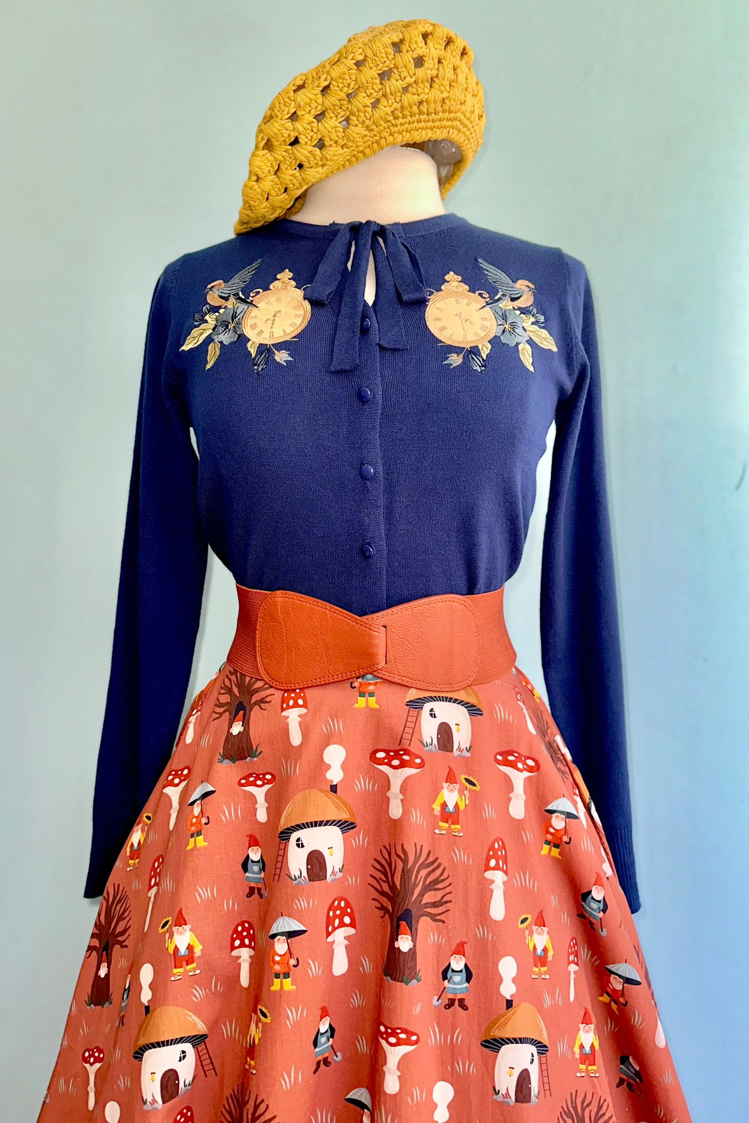 Amber Mushroom Full Skirt by Tulip B.