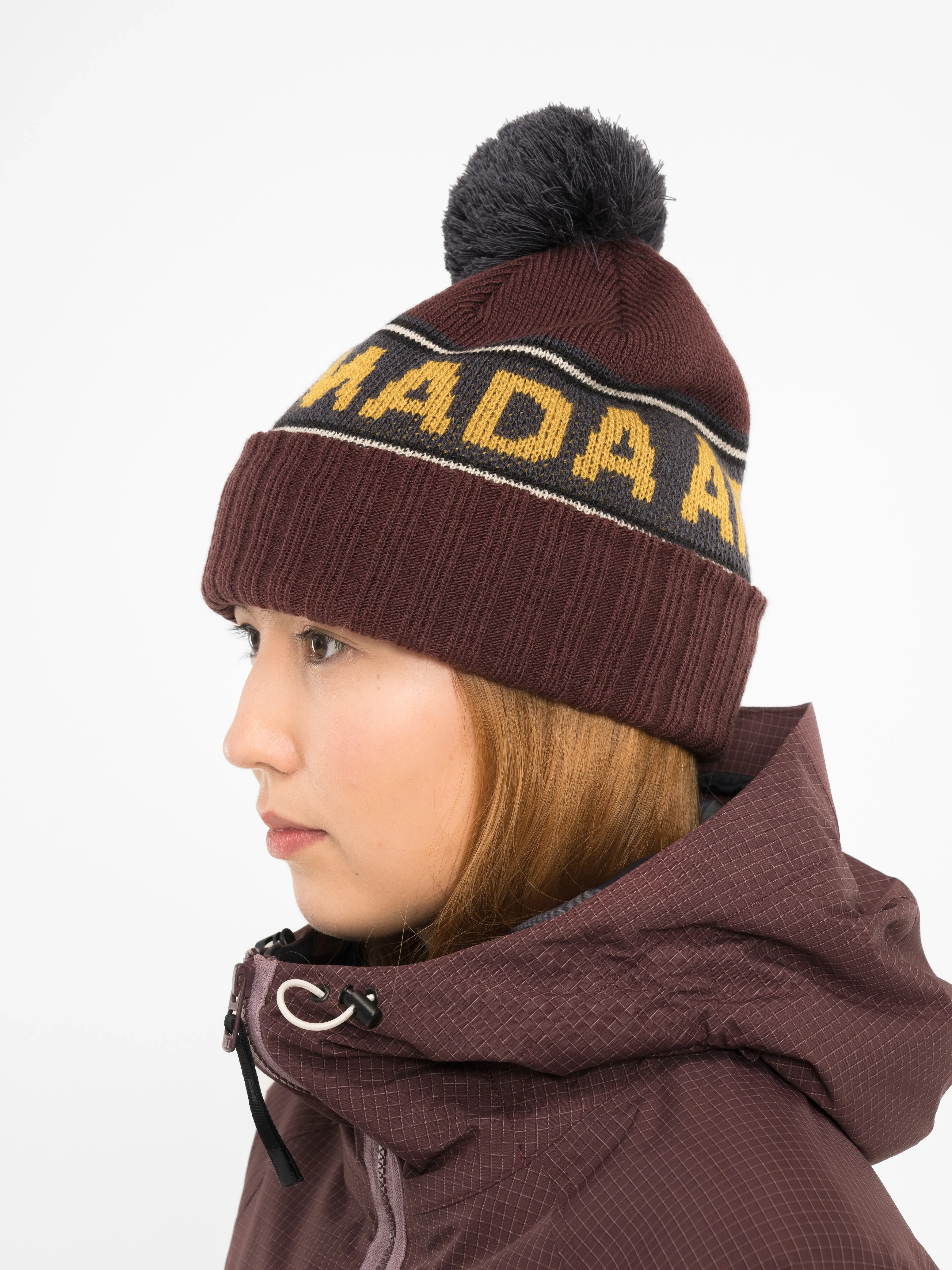 ARMADA Jacquard Knit Pom Beanie Sassafras/Indigo/Honey | Buy ARMADA Jacquard Knit Pom Beanie Sassafras/Indigo/Honey here | Outnorth