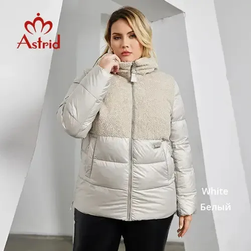 Astrid 2023 Winter Women's Jacket Plus Size Parkas Women Clothing Faux