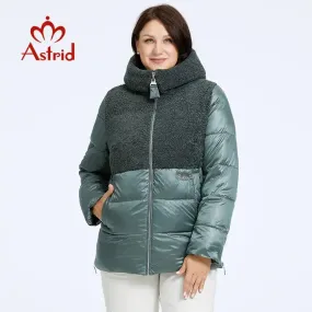 Astrid 2023 Winter Women's Jacket Plus Size Parkas Women Clothing Faux