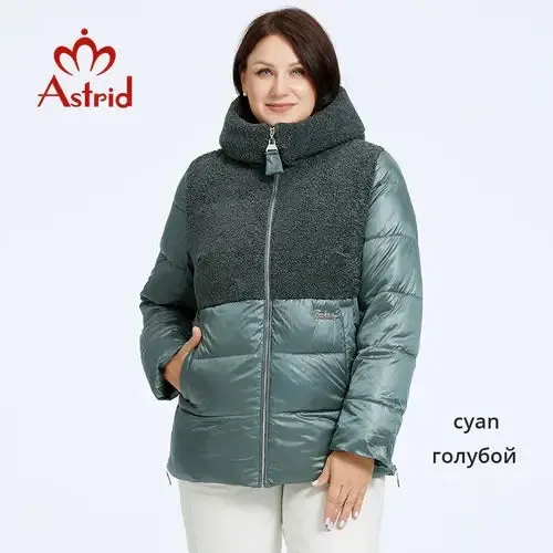 Astrid 2023 Winter Women's Jacket Plus Size Parkas Women Clothing Faux