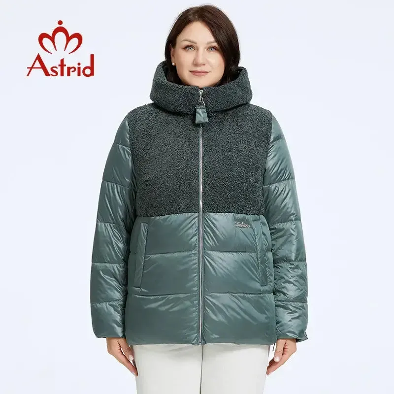 Astrid 2023 Winter Women's Jacket Plus Size Parkas Women Clothing Faux