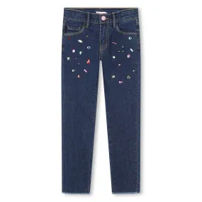 Bedazzeled Slim Fit Denim