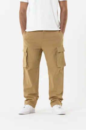 Benjart Denim Multi Pocket Cargos - Sand