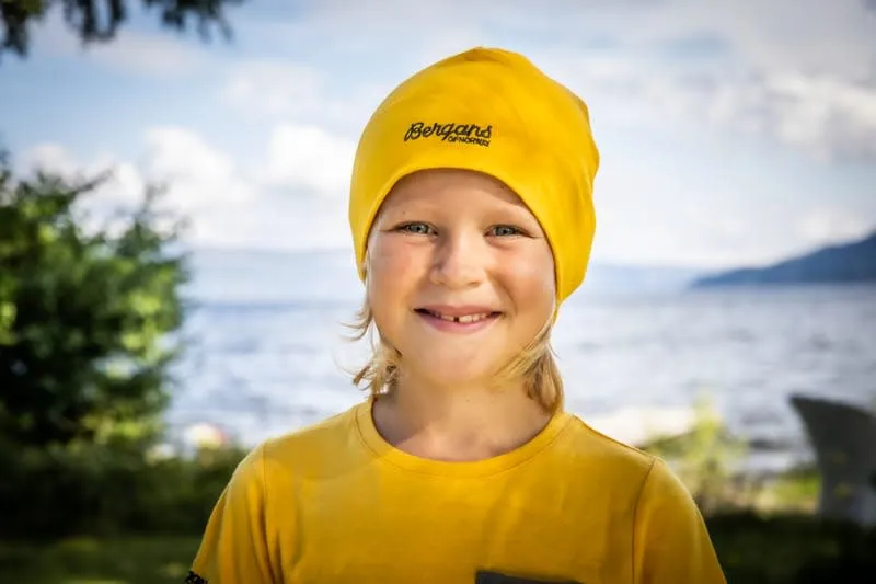 Bergans Kids&#x27; Cotton Beanie Cantaloupe | Buy Bergans Kids&#x27; Cotton Beanie Cantaloupe here | Outnorth