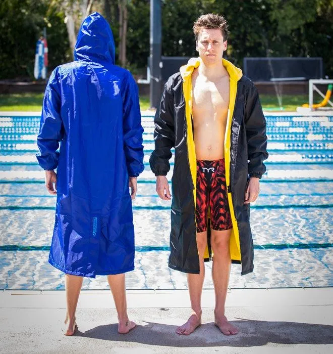 Black/Gold SS Swim Parka