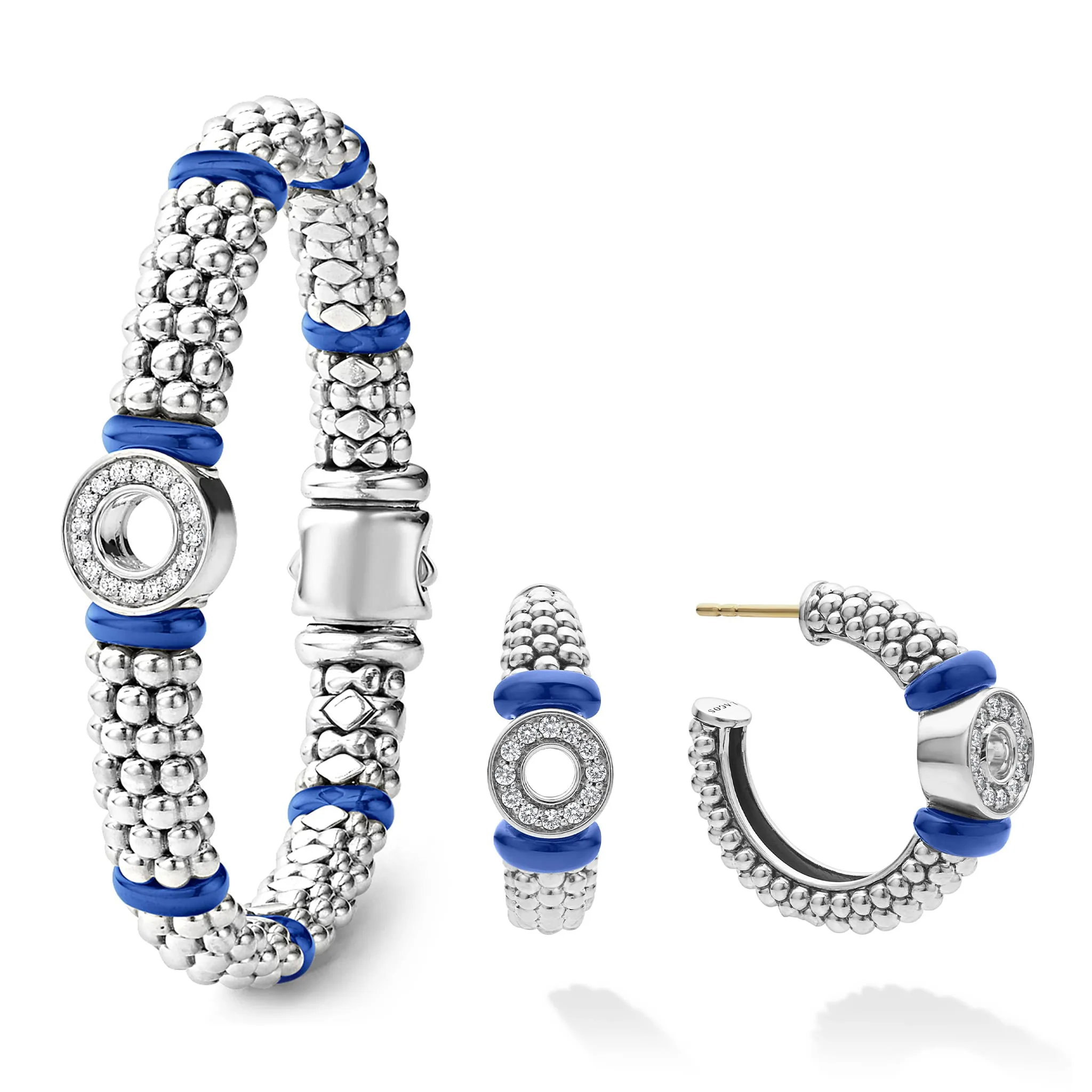 Blue Caviar Ceramic and Diamond Circle Caviar Gift Set