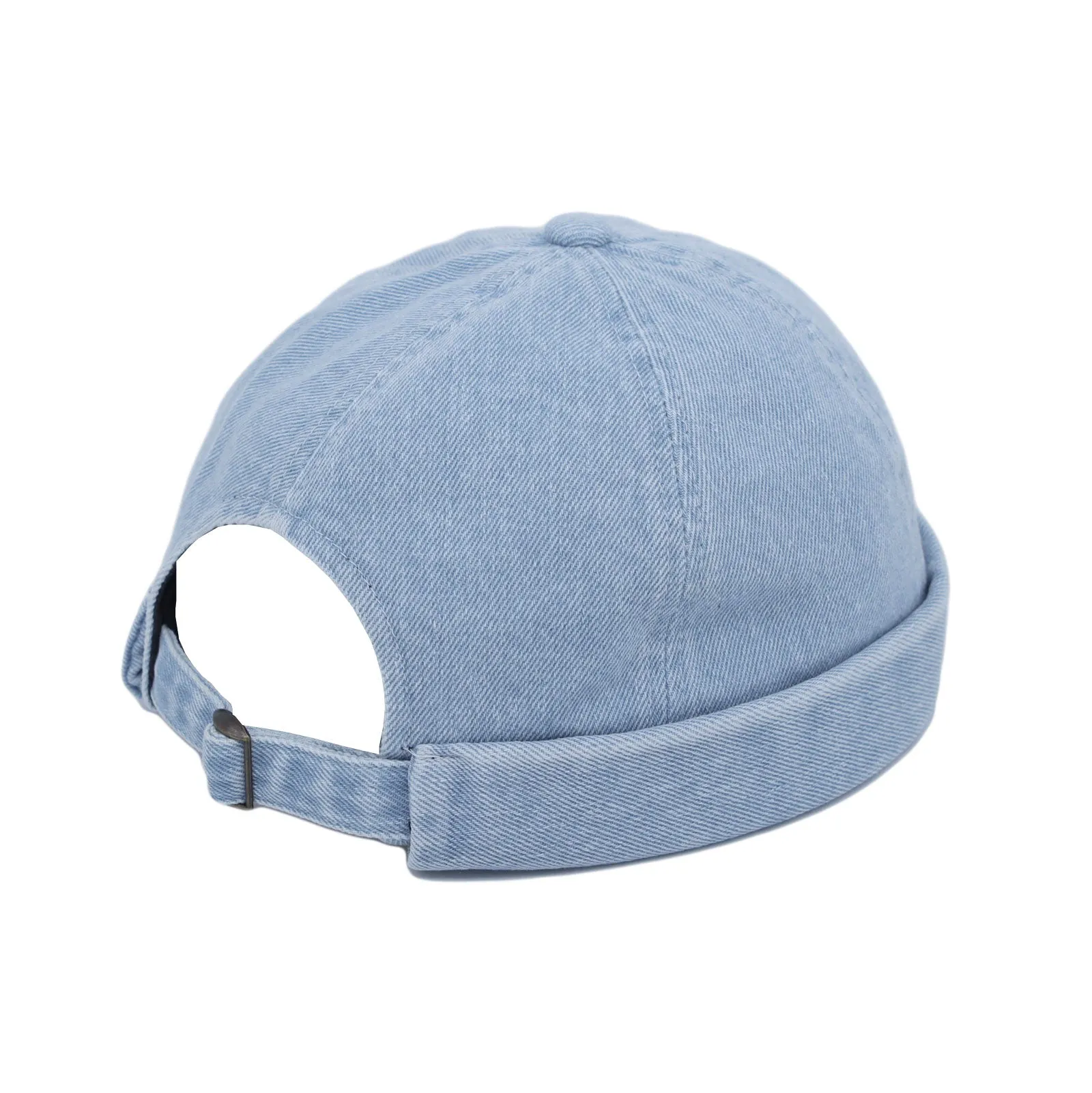 Brimless Denim Watch Cap Docker Hat Harbour Adjustable JD51326