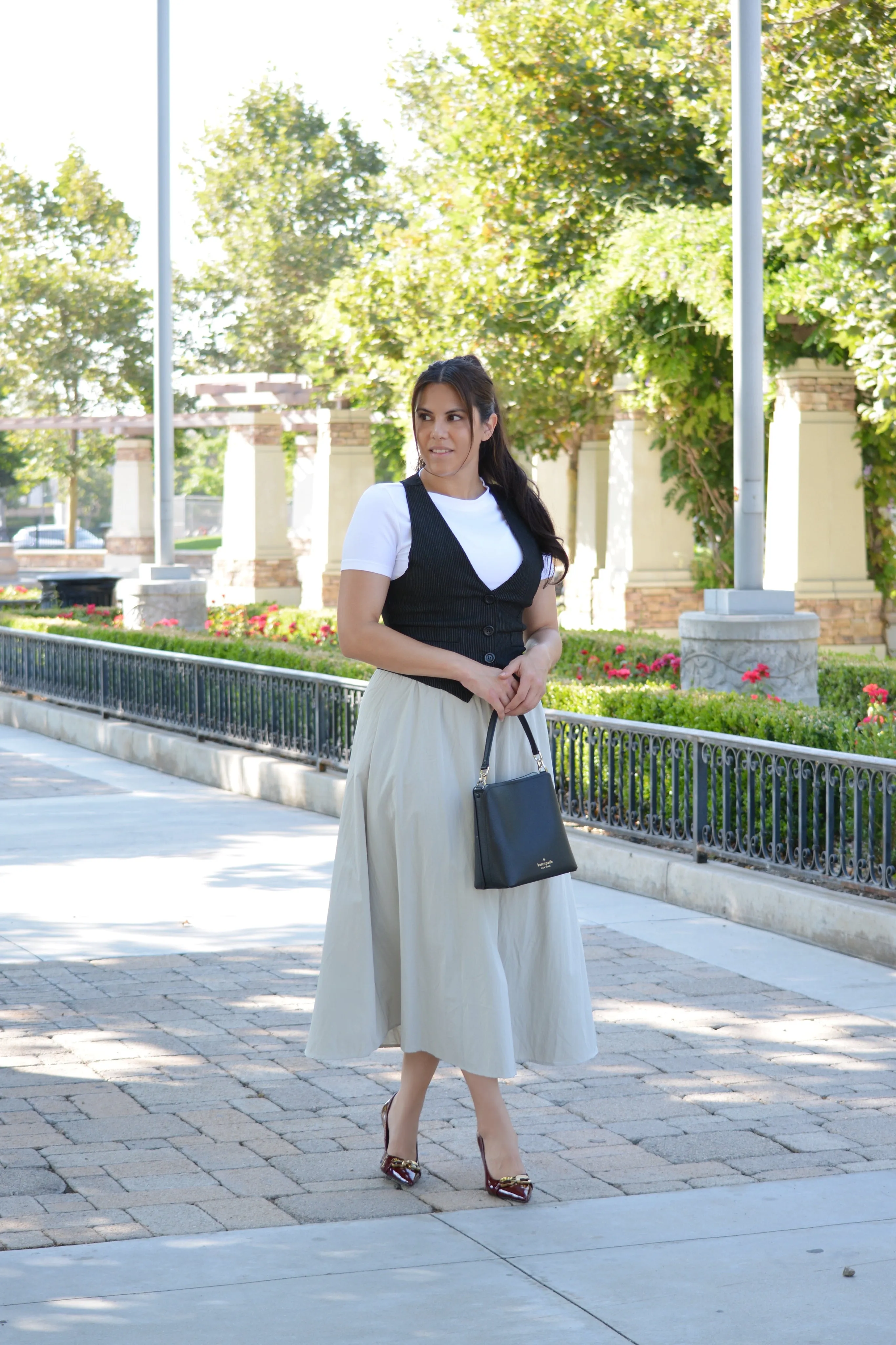 Brittany Khaki Maxi Skirt