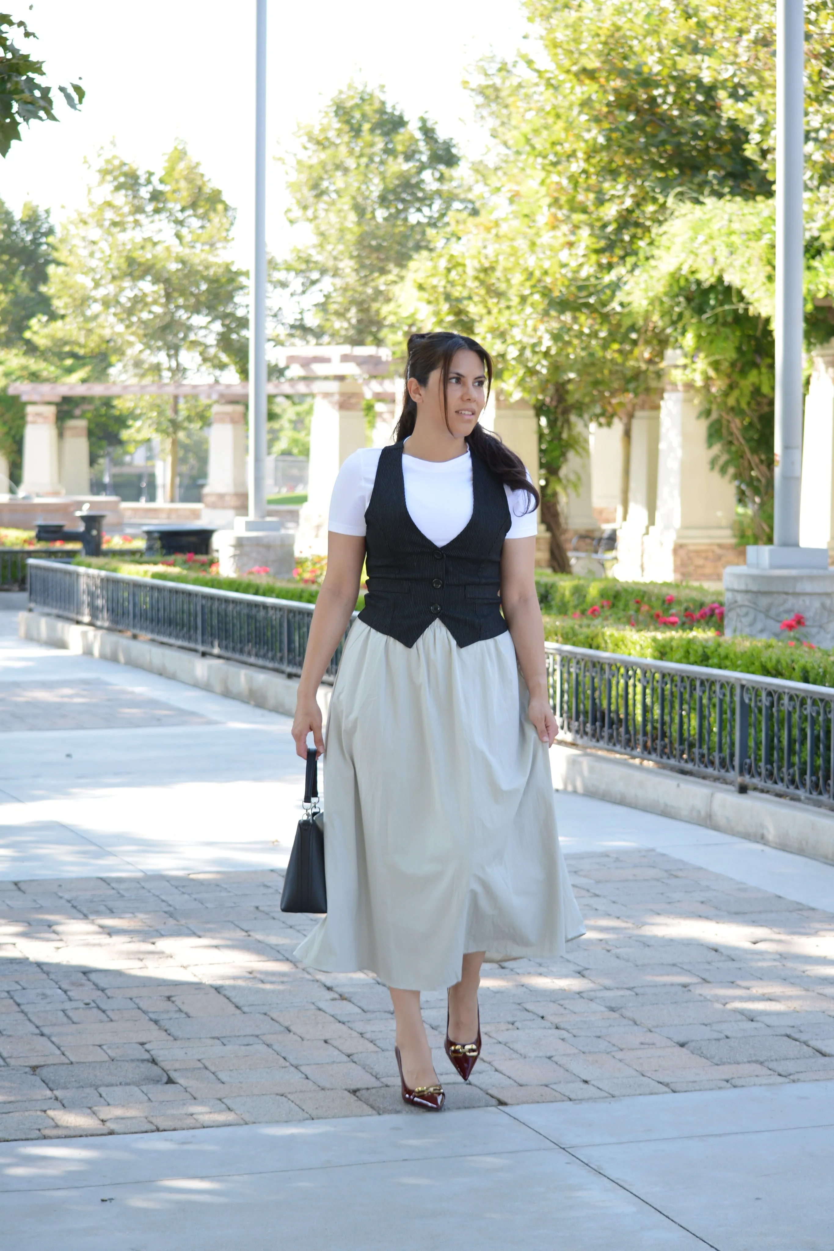 Brittany Khaki Maxi Skirt