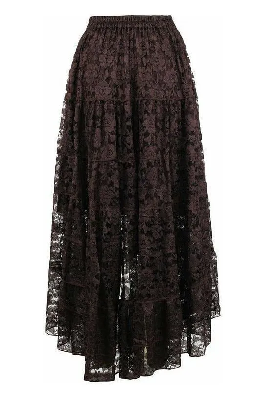 Brown Lace Skirt