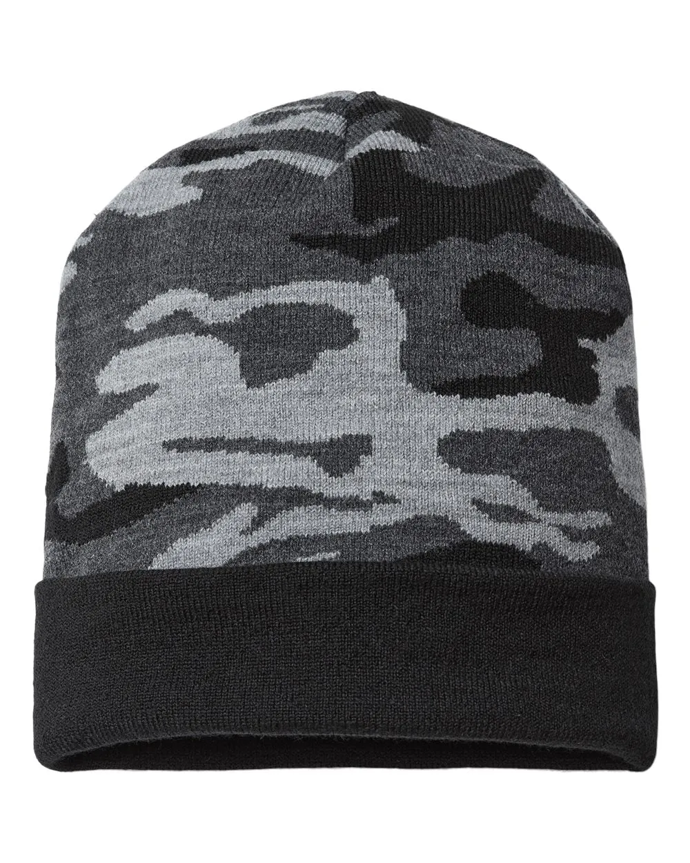 Cap America RKC12 USA-Made Camo Cuffed Beanie Knit Cap