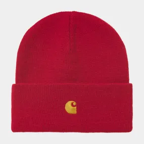 Carhartt WIP Chase Beanie - Cornel / Gold