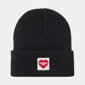 Carhartt WIP Heart Beanie - Black