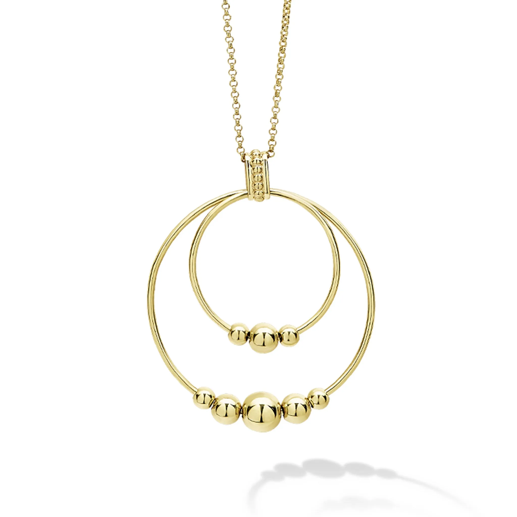 Caviar Gold Graduated Bead Necklace Gift Set