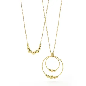 Caviar Gold Graduated Bead Necklace Gift Set