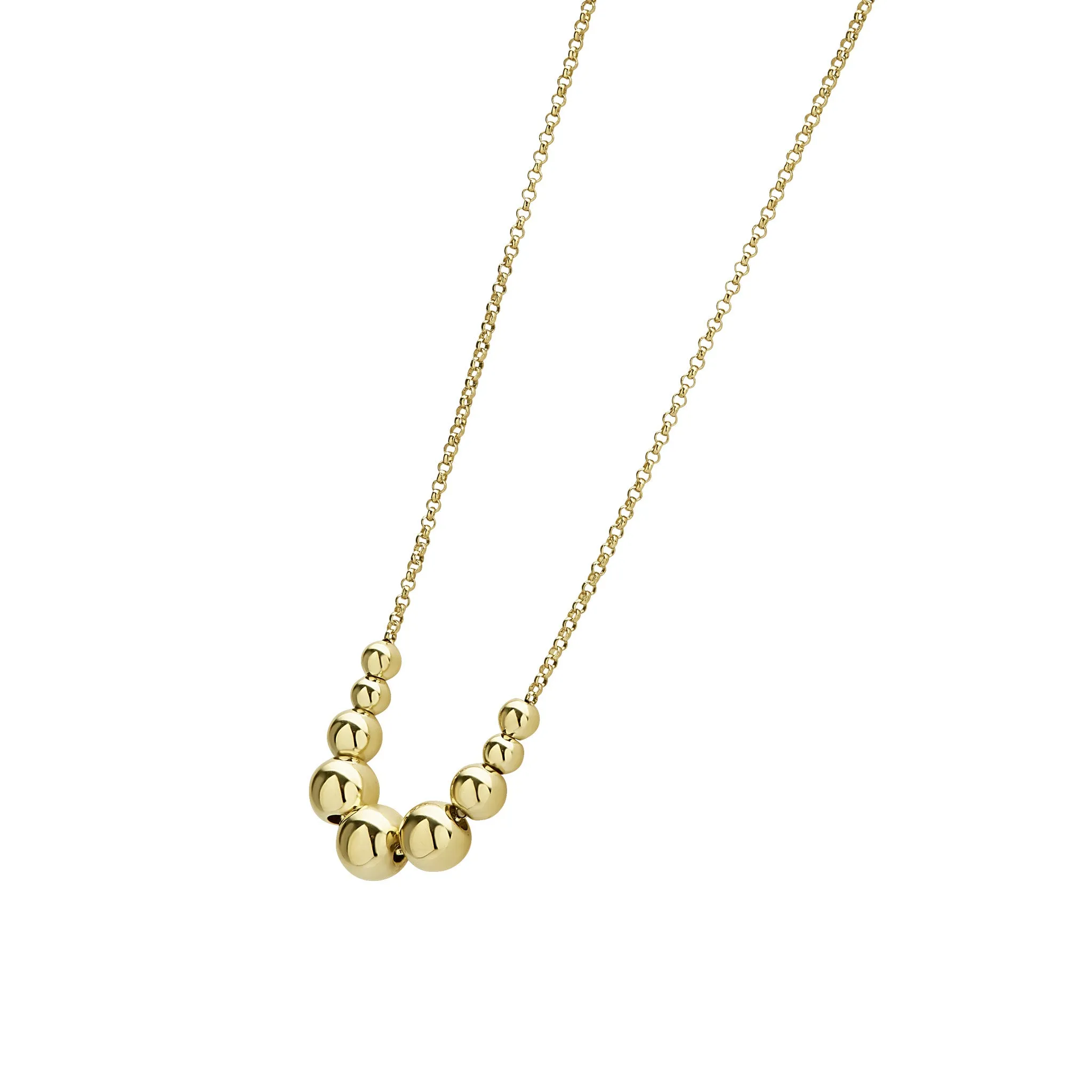 Caviar Gold Graduated Bead Necklace Gift Set