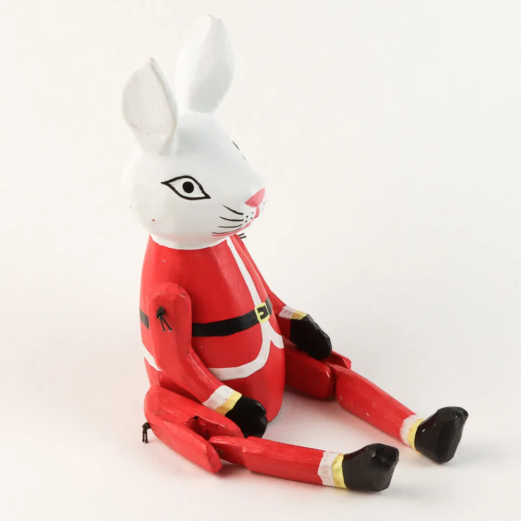 Christmas Rabbit Puppet- Small