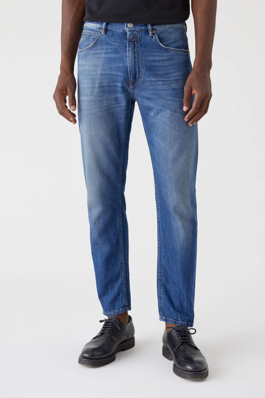 Closed New Mid Blue Cooper Tapered Denim Jean