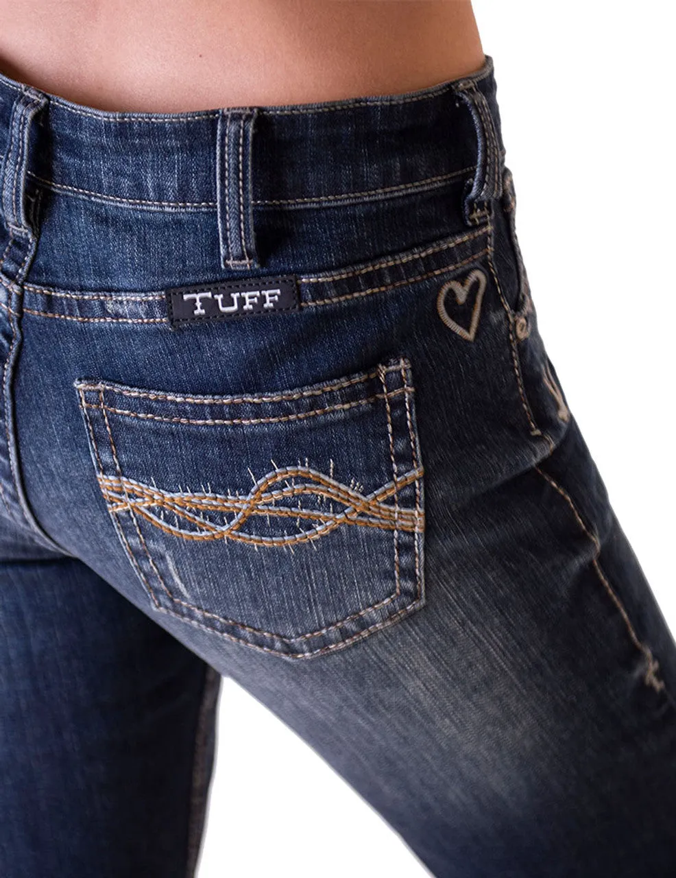 Cowgirl Tuff Ladies Jeans - Natural Waist - Inspire Dark