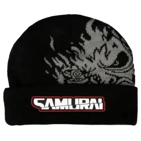 Cyberpunk 2077 - That Samurai Beanie Hat (Black / Gray) - J!NX