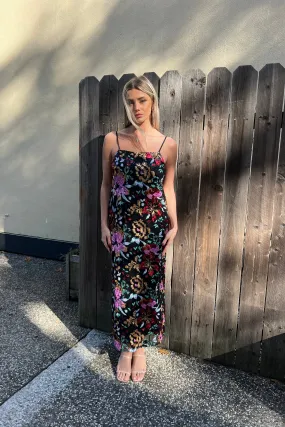 ELENI SEQUINED MIDI DRESS