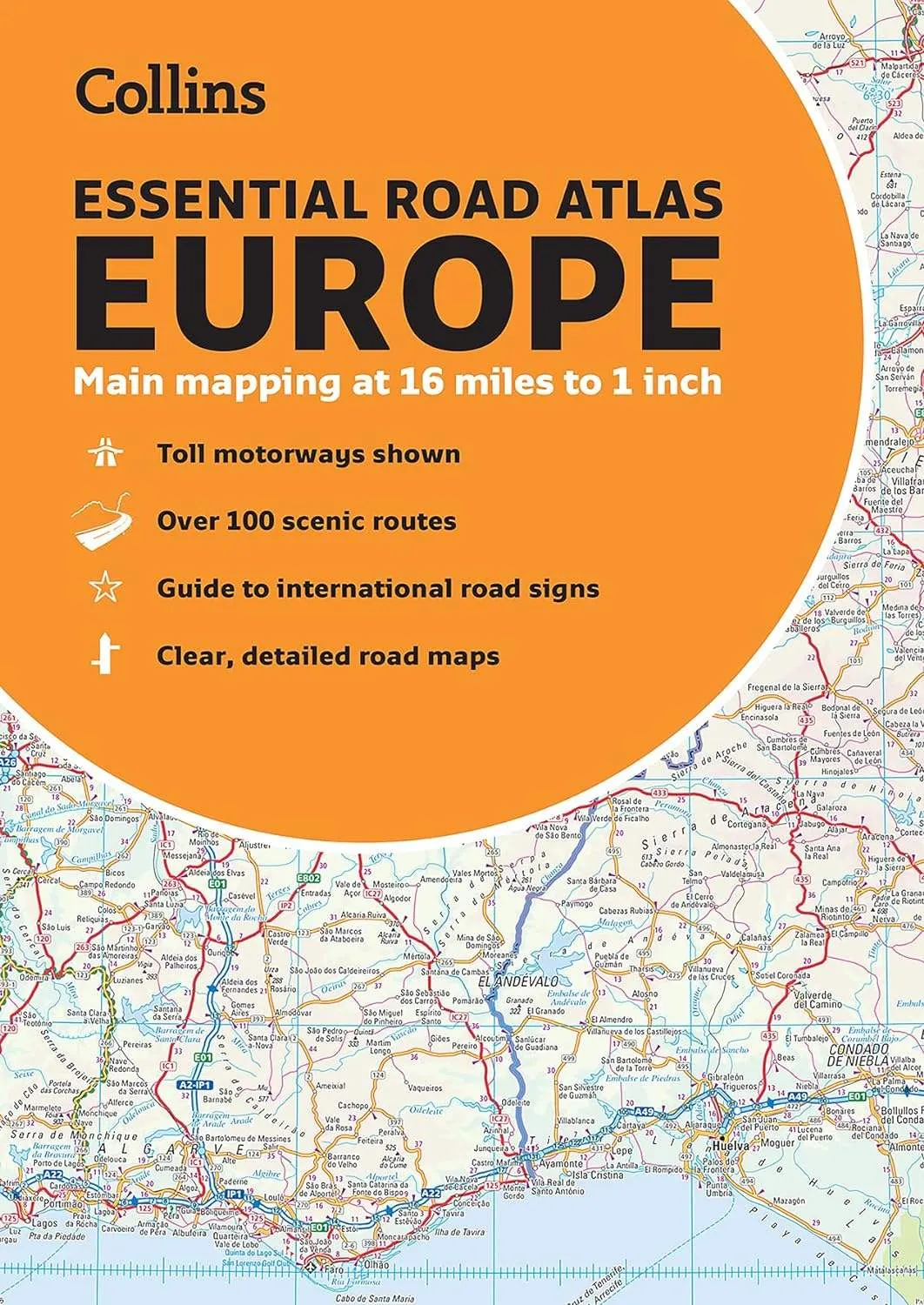 Europe Essential Road Atlas by Collins (2022)