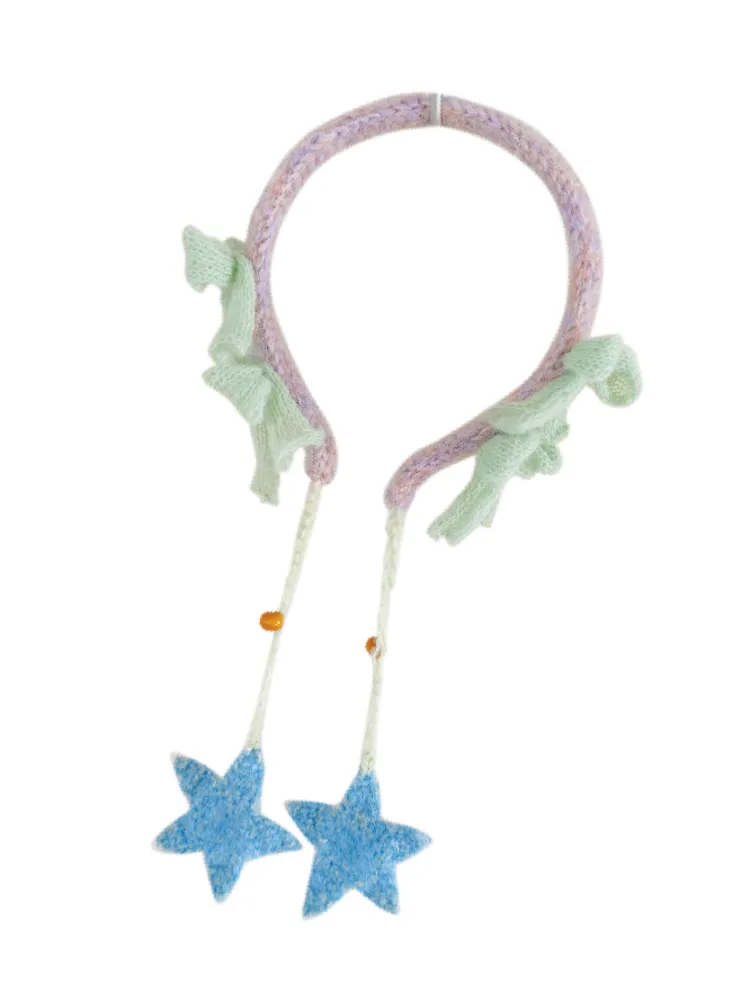 F4NFAN Handmade Stylish Plush Star Headband