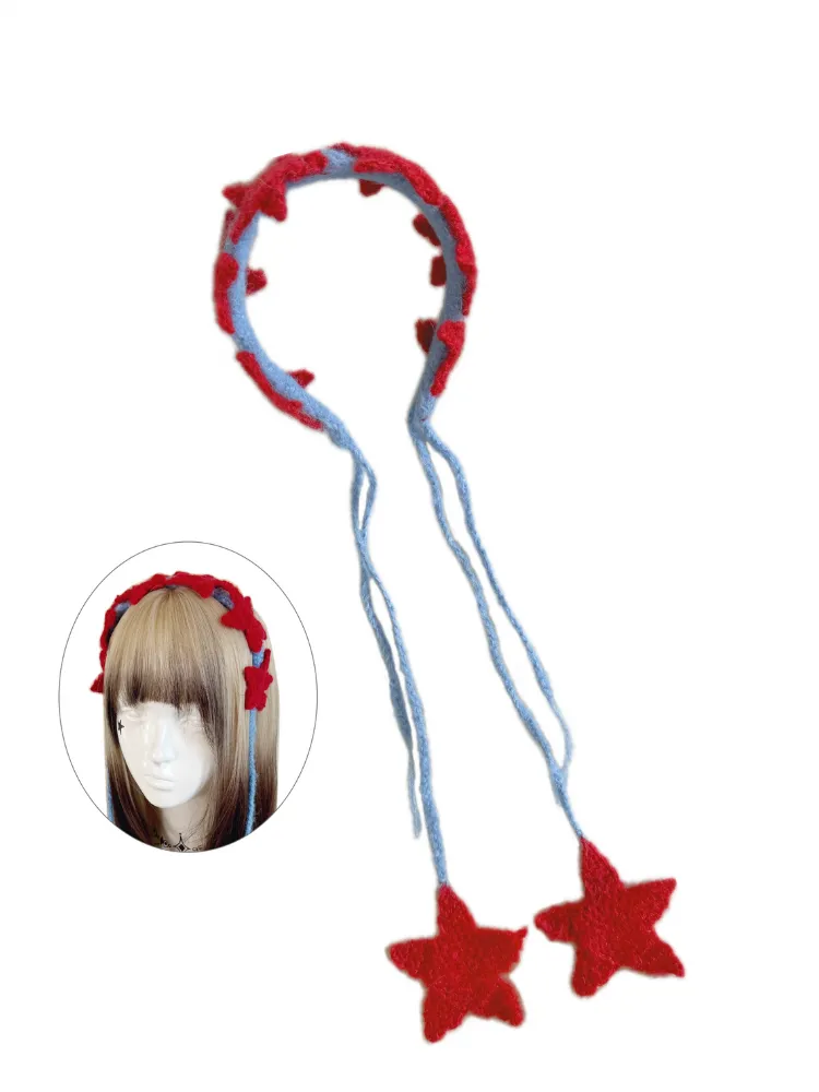 F4NFAN Handmade Stylish Plush Star Headband