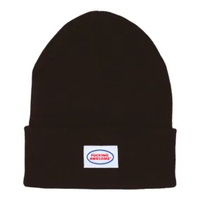 FA AWESOME MECHANIC CUFF BEANIE BLACK