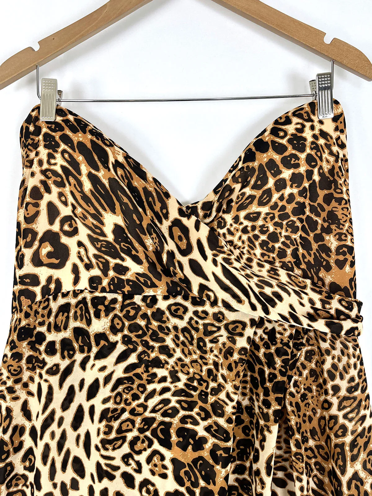 Fashion Nova Size 22W Brown & Beige Leopard Dress NWOT