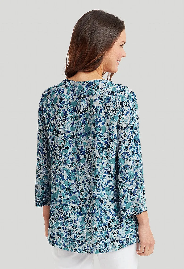 Flower Valley Grace Tunic - Blue Mix