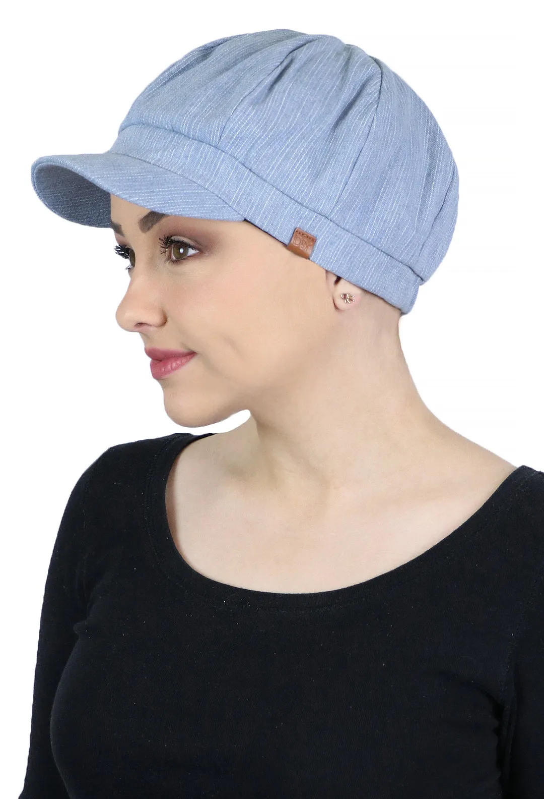 Forever In Blue Jeans Denim Newsboy Cap for Women