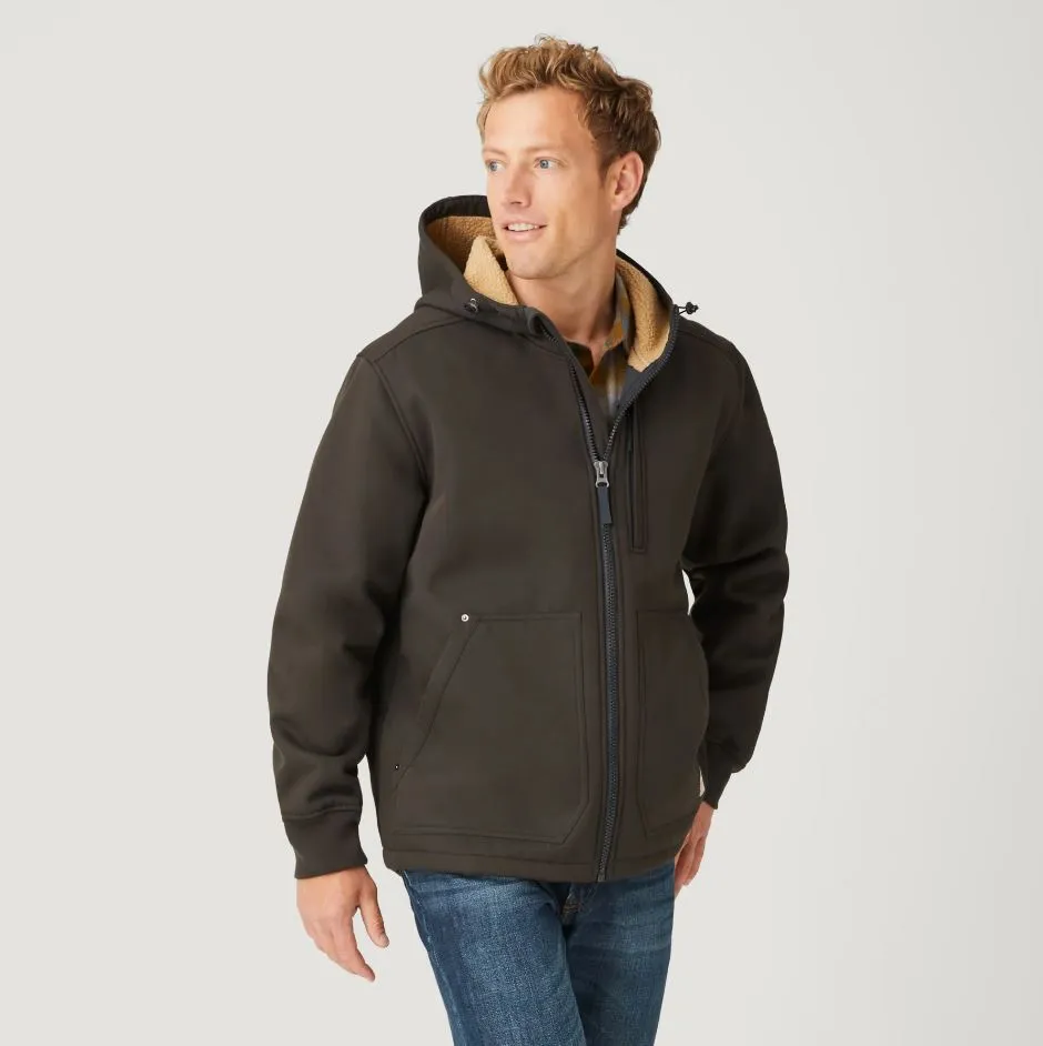 Free Country Mens Wind River Burly Canvas Hooded Full Zip Jacket