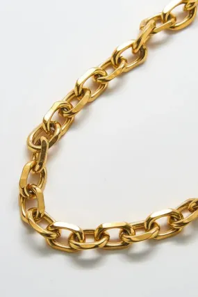 Gold Chunky Cable Chain Necklace