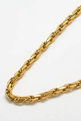 Gold Weave Chain Necklace