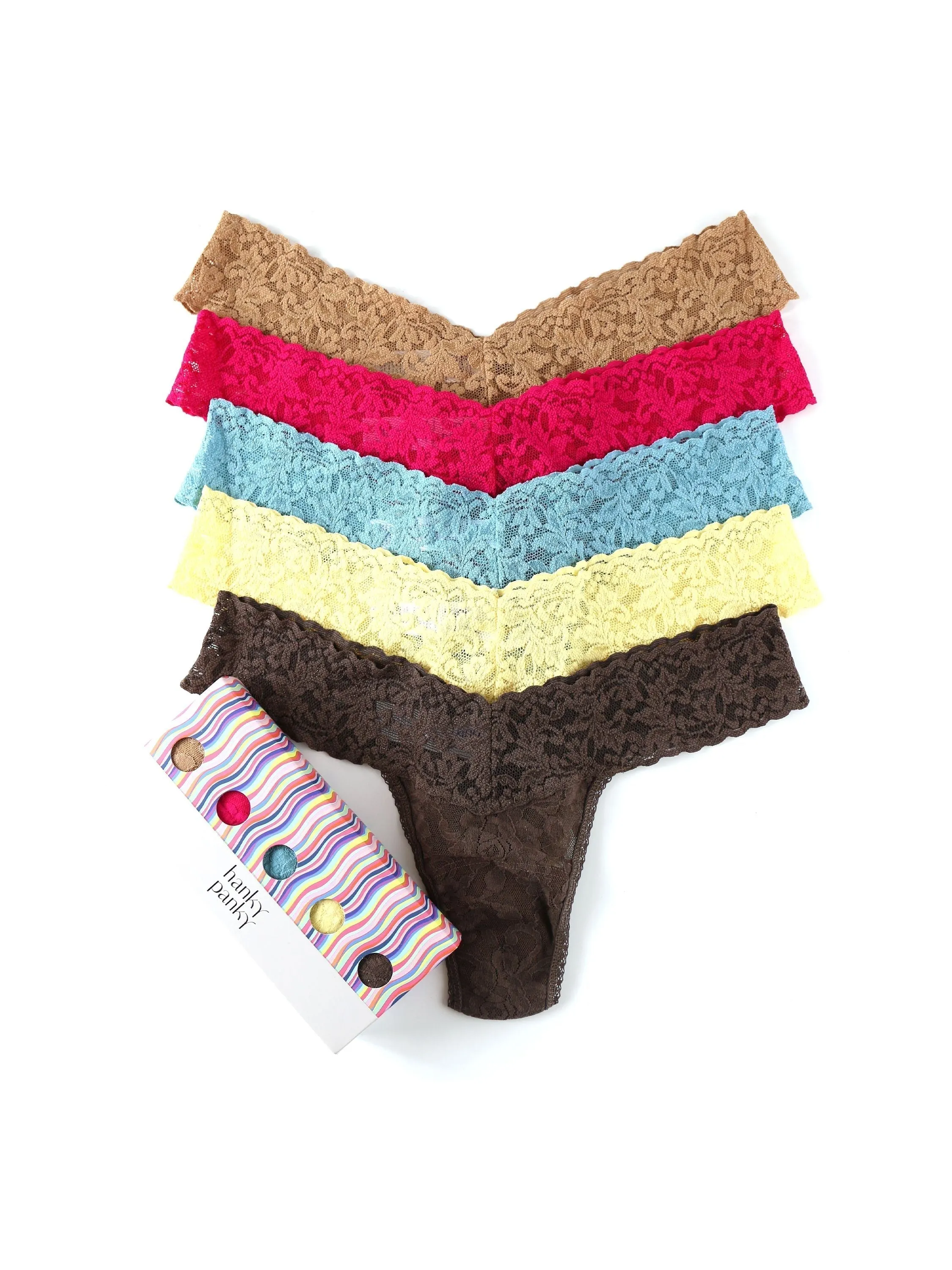 Hanky Panky 5-Pack Low Rise Thongs