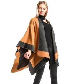 Hollyn Reversible Cape Wrap