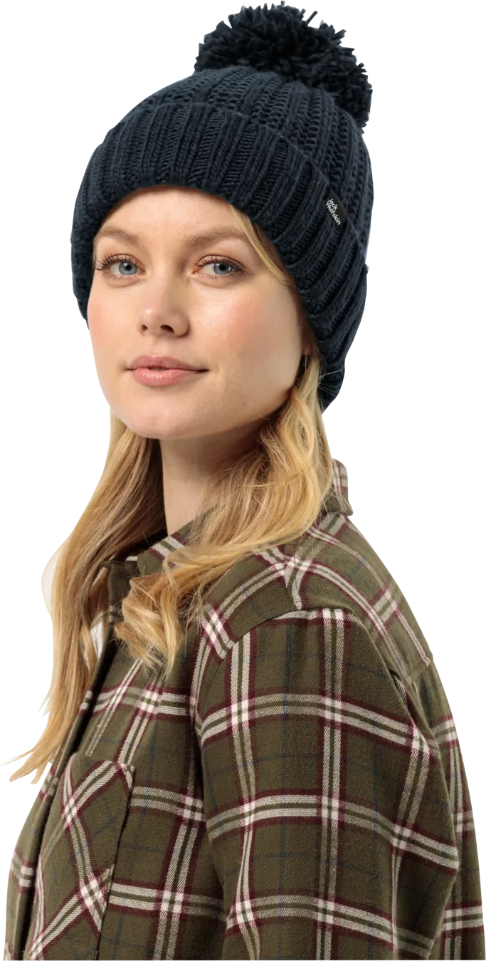 Jack Wolfskin Women&#x27;s Highloft Knit Beanie Night Blue | Buy Jack Wolfskin Women&#x27;s Highloft Knit Beanie Night Blue here | Outnorth