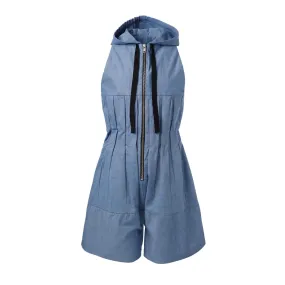 Jongens- en meisjesjumpsuit met capuchon