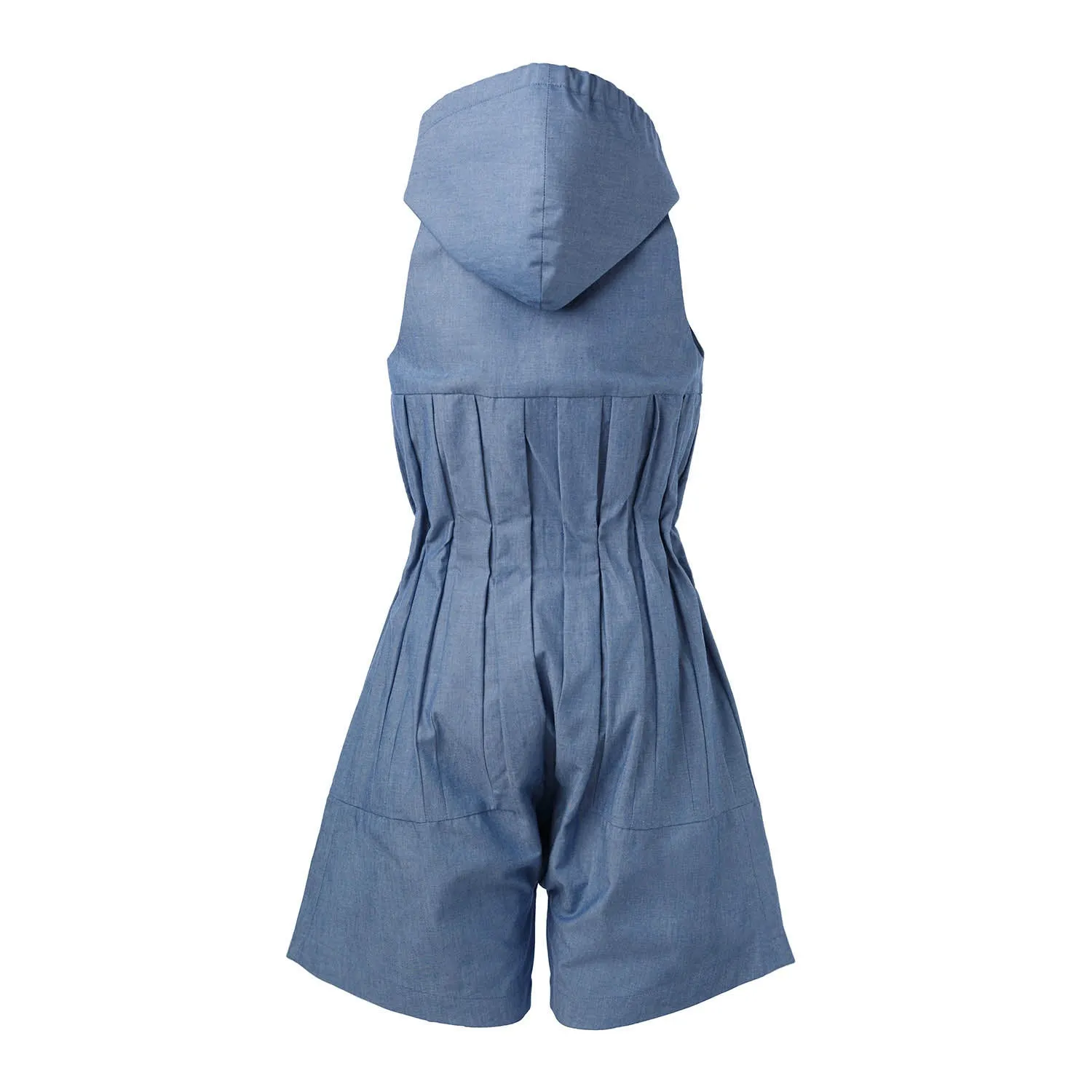 Jongens- en meisjesjumpsuit met capuchon